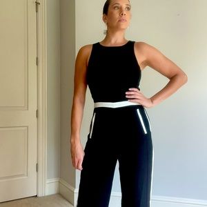 Black Banana Republic Jumpsuit with White Stripe